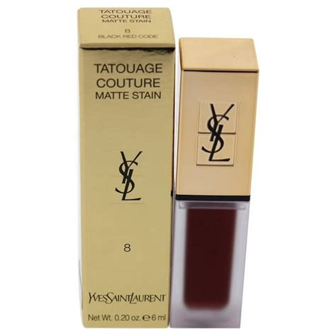 ysl 08 black red code|Saint Laurent Tatouage Couture Liquid Matte Lip Stain .